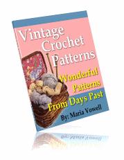 20 Wonderful Vintage Crochet Patterns eBook