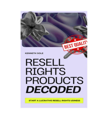 Resell Rights Products Decoded eBook