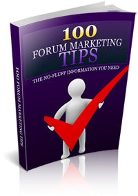 100 Forum Marketing Tips eBook