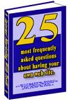 25 Most FAQ on Being a Web Master eBook