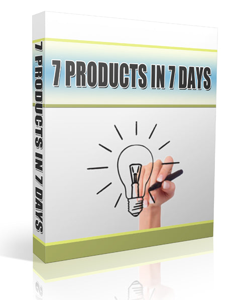 7 Products In 7 Days eBook