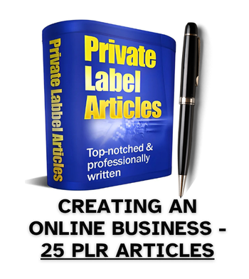 Creating An Online Business PLR Article Pack - 25 PLR Articles