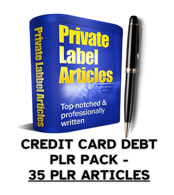 Credit Card Debt PLR Article Pack - 35 PLR Articles