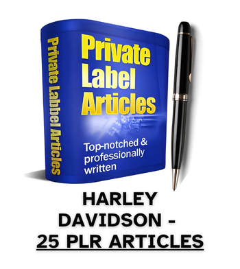 Harley Davidson PLR Article Pack - 25 PLR Articles