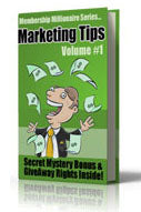 Membership Millionaire Marketing Tips Volume 1 eBook
