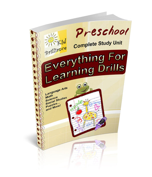 Preschool - Complete Study Unit For Learning Drills eBook
