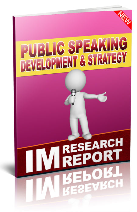 Public Speaking Development and Strategy eBook