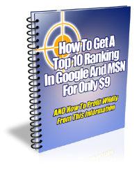 Top Ranking Google Product eBook