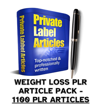Weight Loss PLR Article Pack - 1100 PLR Articles